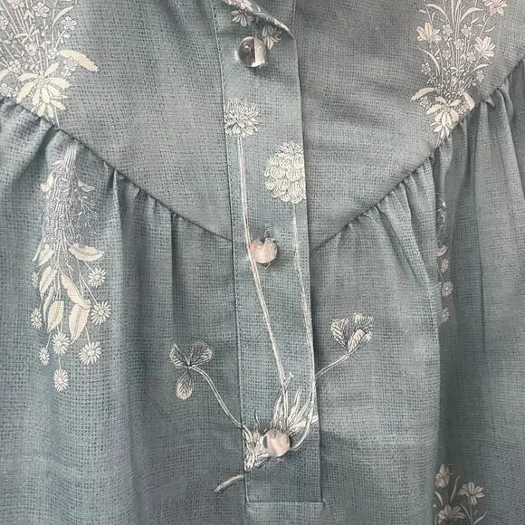 Tuckernuck Blue Floral Blouse - Picture 9 of 15